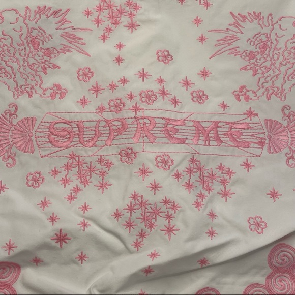 Supreme AOI Track Jacket White & Pink Color Mens XXL Size Glow in the Dark - Picture 5 of 11